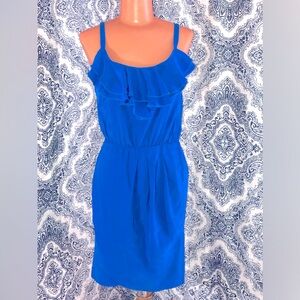 AMANDA UPRICHARD•SILK•SIZE-P•BLUE•MINI DRESS